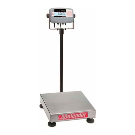 Ohaus OhausÂ DefenderÂ 3000 Bench Digital Scale, 132 lb x 0.02 lb, 12" x 14" Platform 83998112